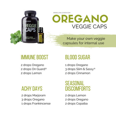 doTERRA ätherische Öle, Deutschland, Österreich, Schweiz: doTERRA Oregano Kapseln, Rezepte, DIY Rezepte, innerliche Einnahme
