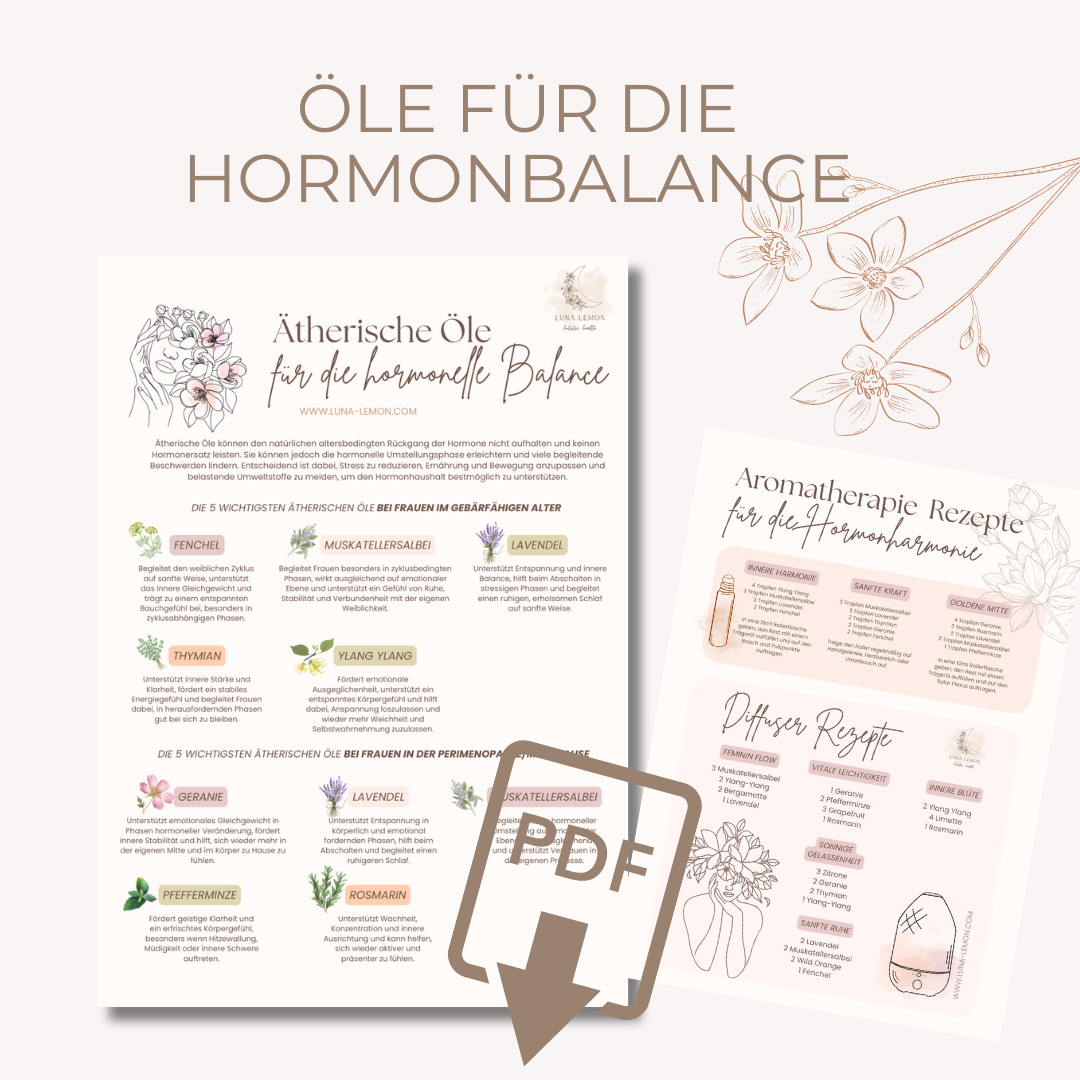 Hormonharmonie mit ätherischen Ölen PDF 2 Seiten