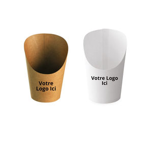 Pot à wrap carton Brun et Blanc Personnalisable