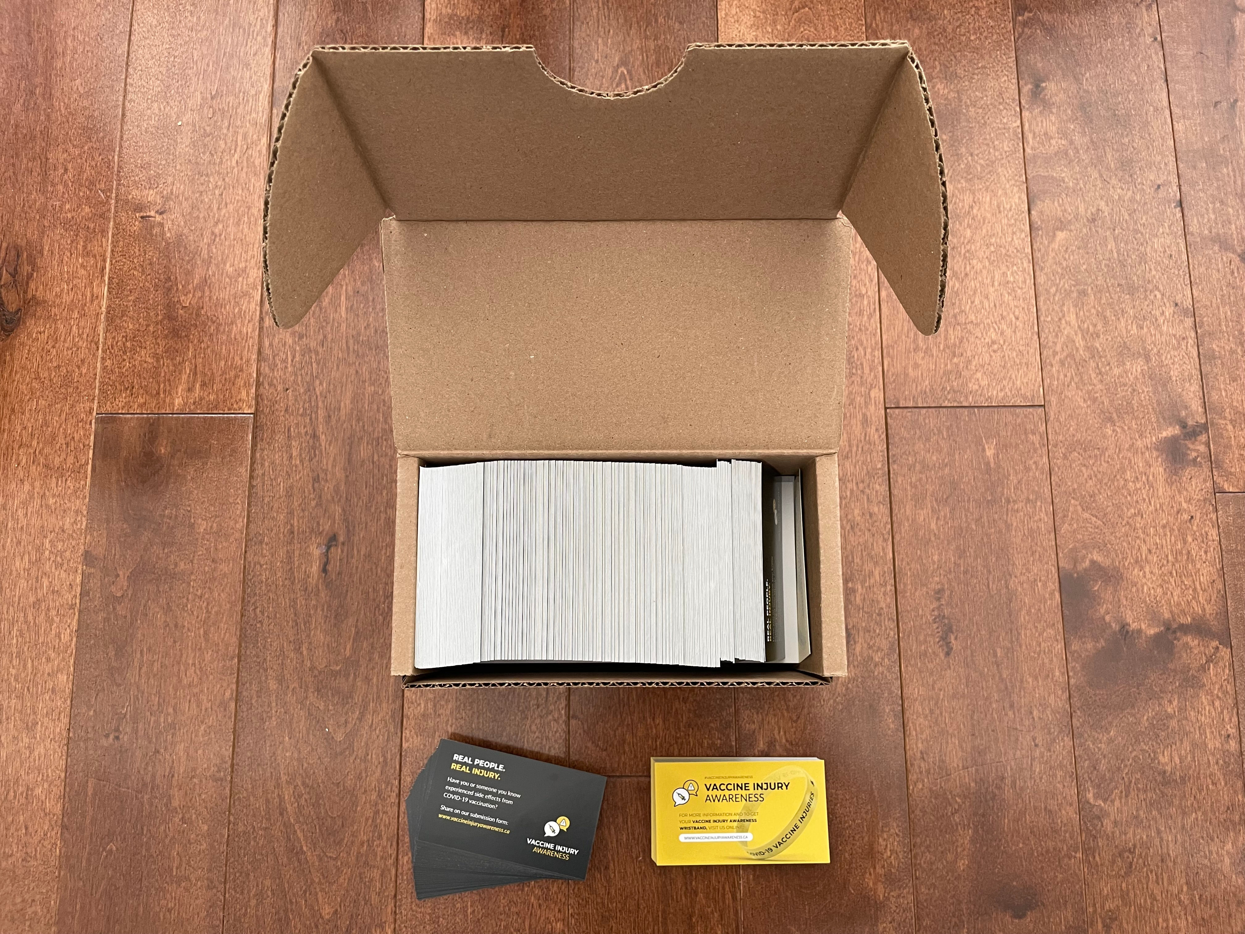 Vaccine Injury Awareness Cards (Printed - English)