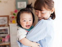 親子の笑顔