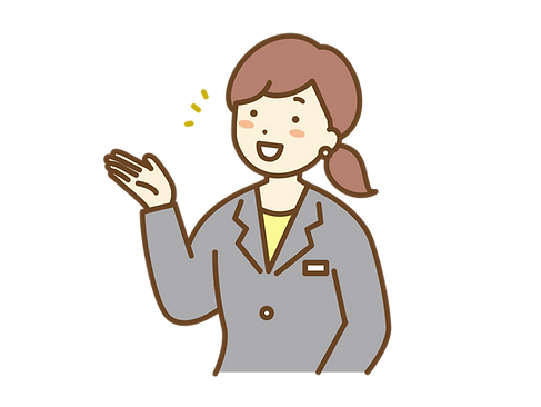 受付け女性