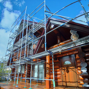 ログハウス全塗装