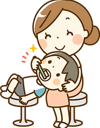 子供に歯磨きを教える歯科衛生士