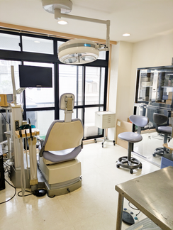 リニューアルされた診療台