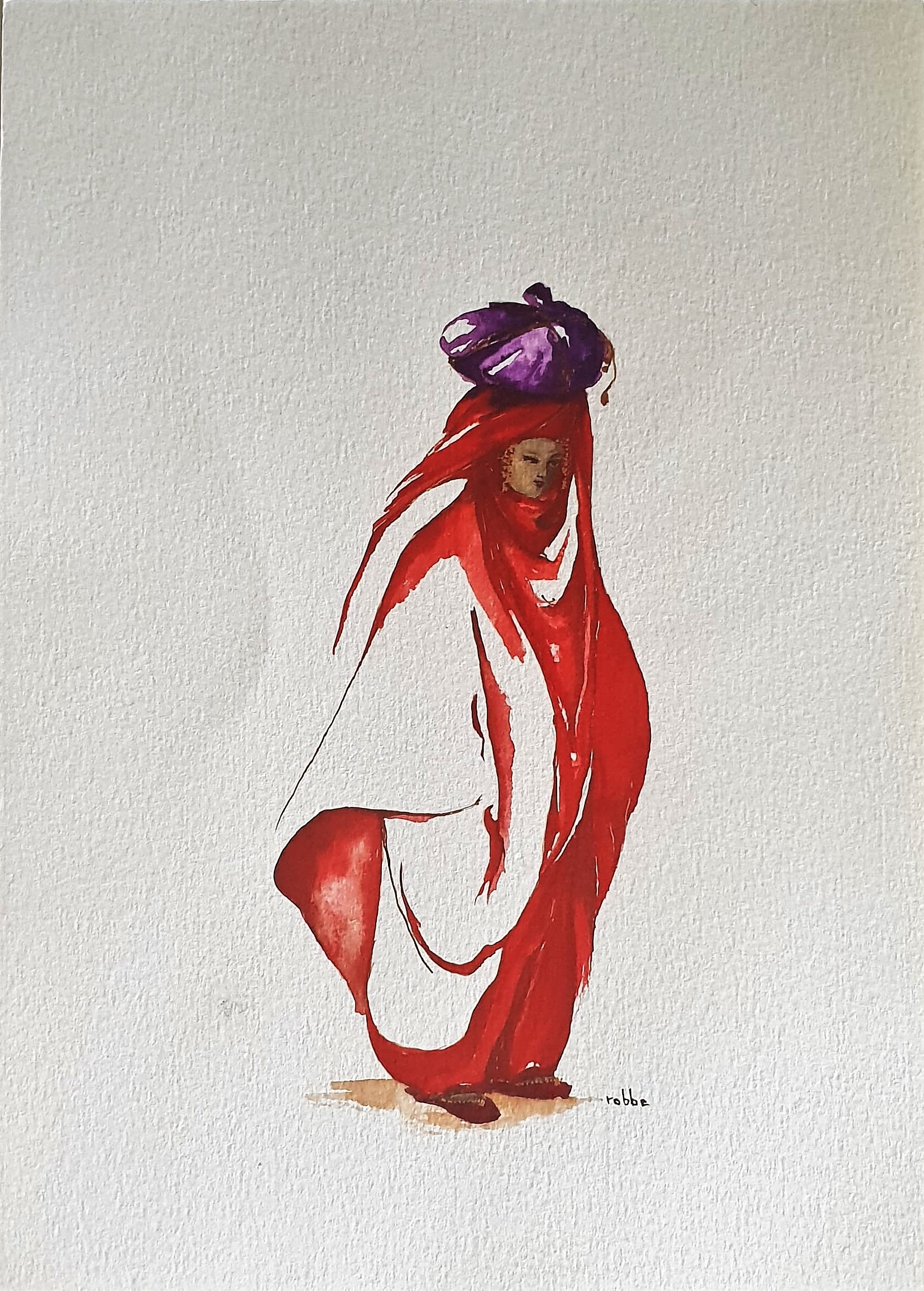 "Jeune femme rouge"
