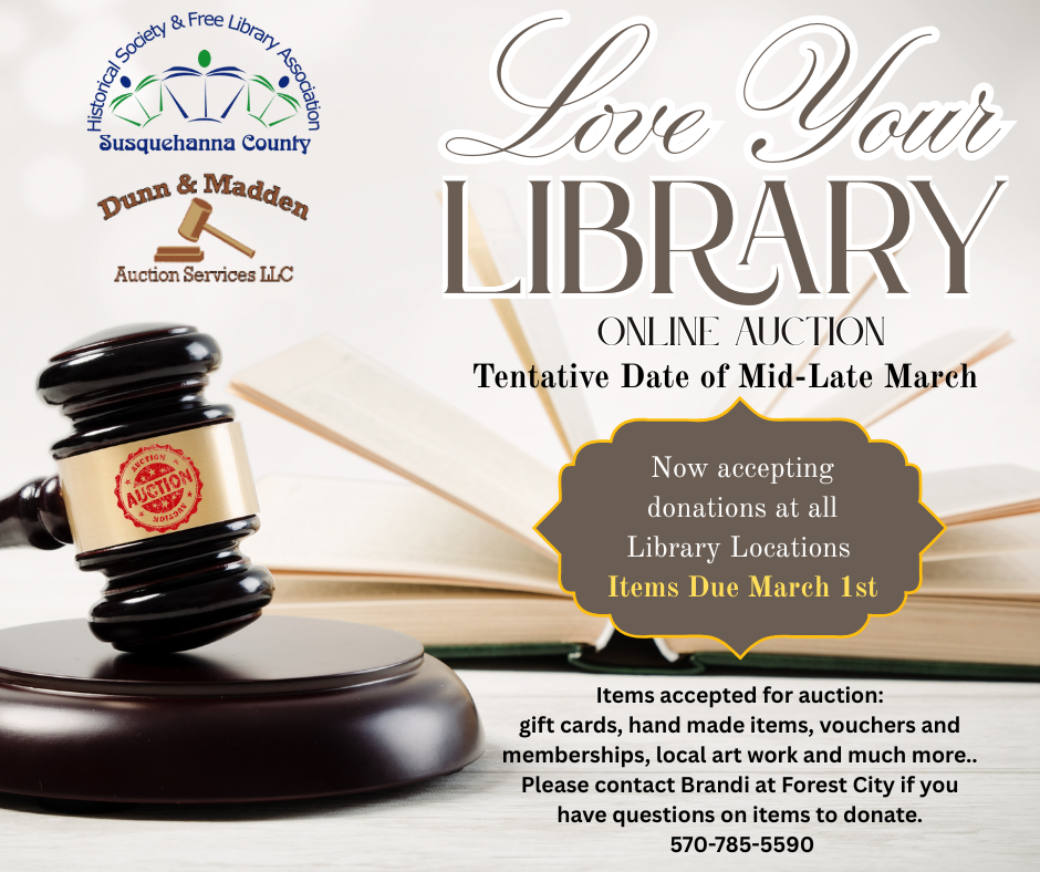 Love Your Library auction accepting donations