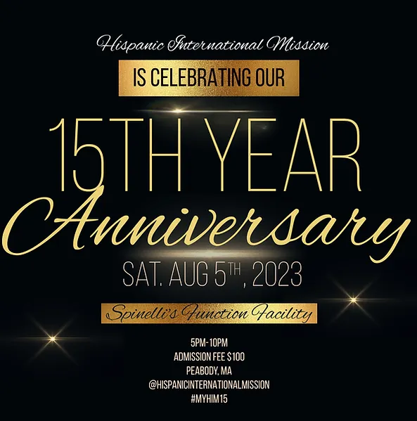 SAVE THE DATE- HIM 15th Anniversary Gala Party