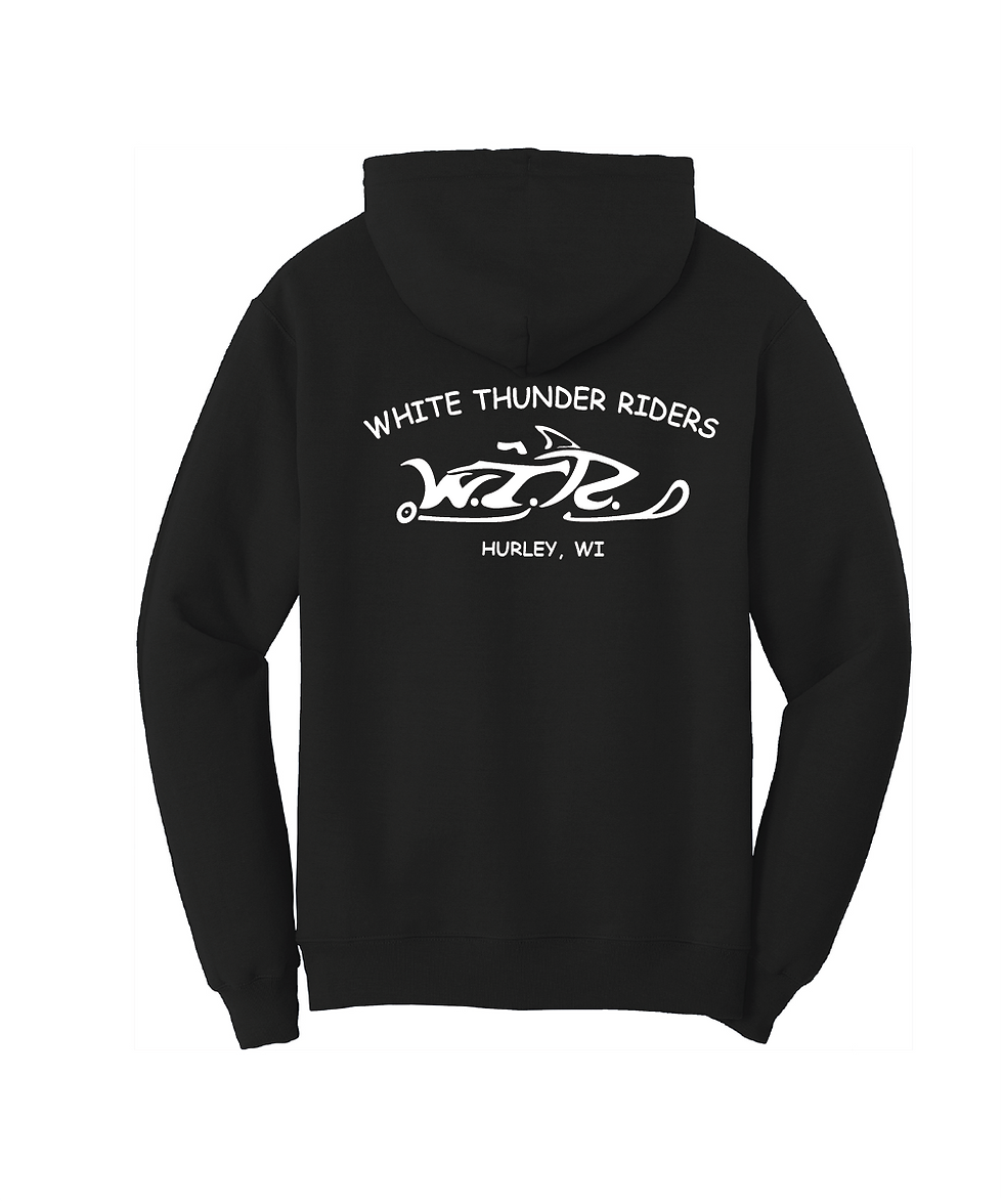 Thumbnail: WTR - Port & Company® Core Fleece Pullover Hooded Sweatshirt - Snowmobile Logo