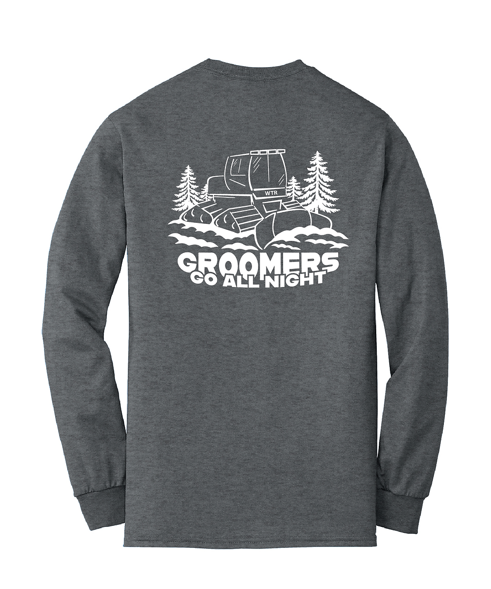 Thumbnail: WTR - GROOMERS ALL NIGHT Gildan® DryBlend® 50 Cotton/50 Poly Long Sleeve T-Shirt