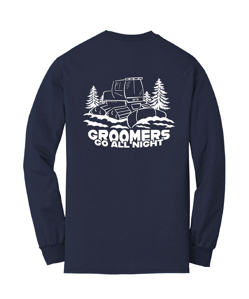 Thumbnail: WTR - GROOMERS ALL NIGHT Gildan® DryBlend® 50 Cotton/50 Poly Long Sleeve T-Shirt