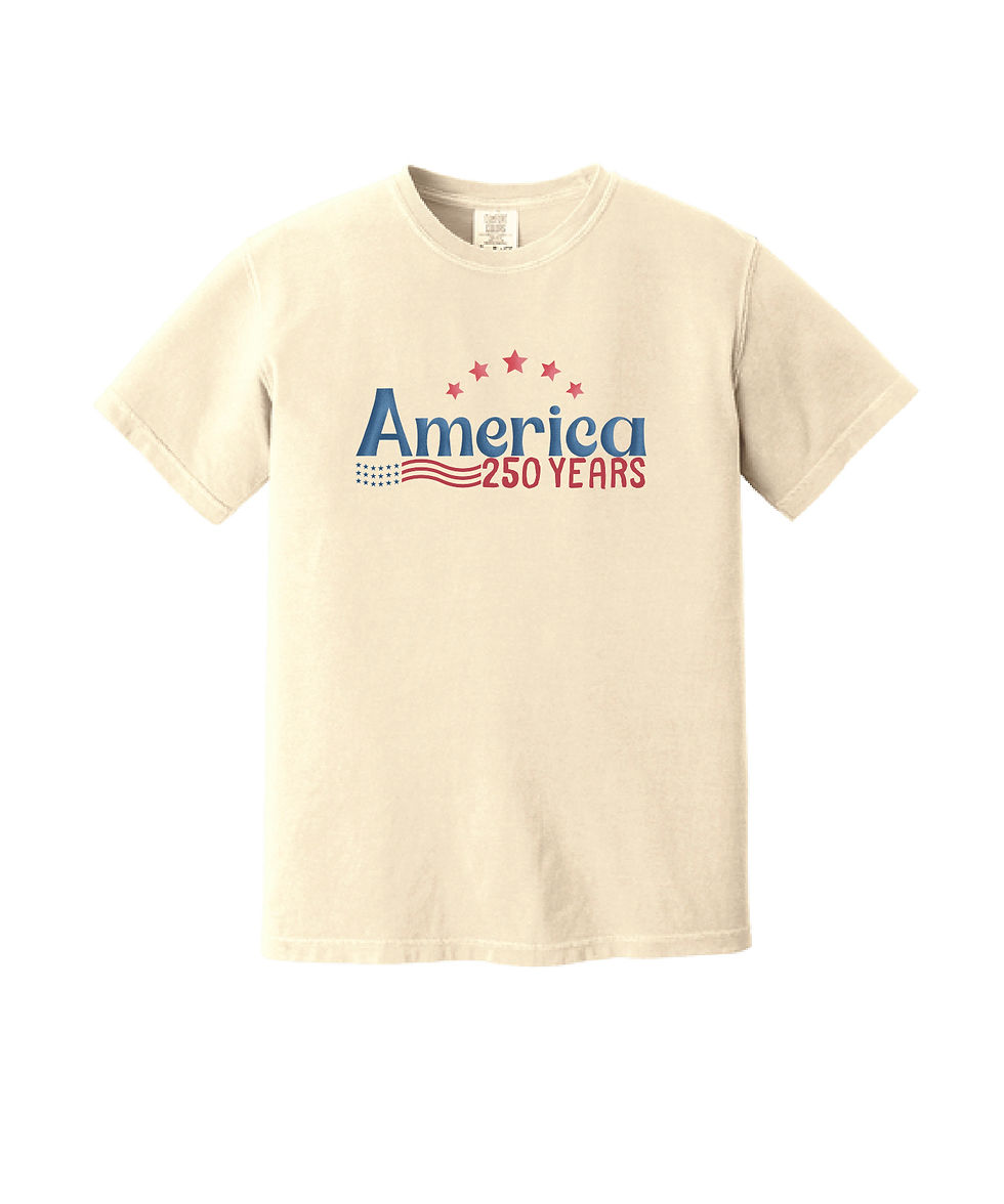 Thumbnail: AMERICA 250 3 - Comfort Colors Heavyweight Ring Spun Tee