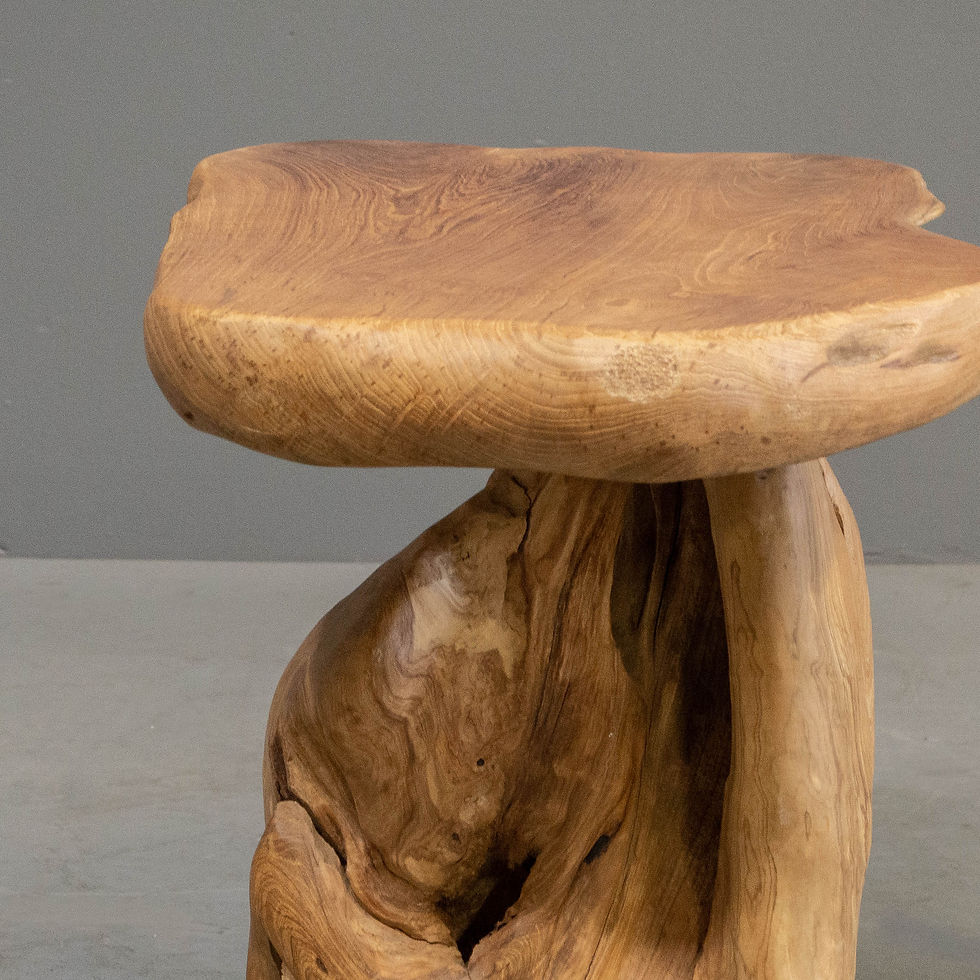 Thumbnail: Reclaimed Teak Root Live Edge Side Table