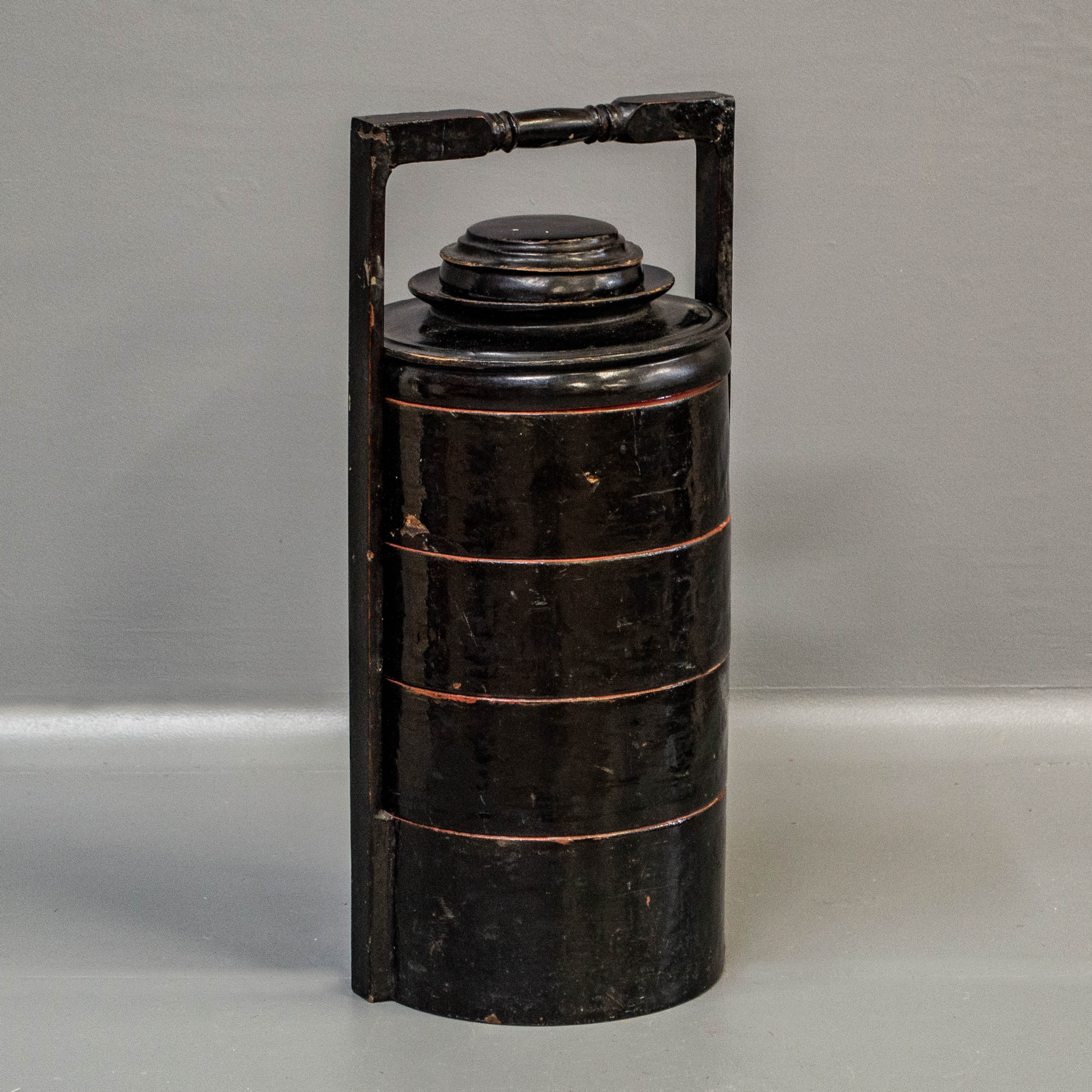 Vintage Burmese Lacquer Food Carrier