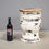 Thumbnail: Contemporary White Painted Wood & Metal Stool