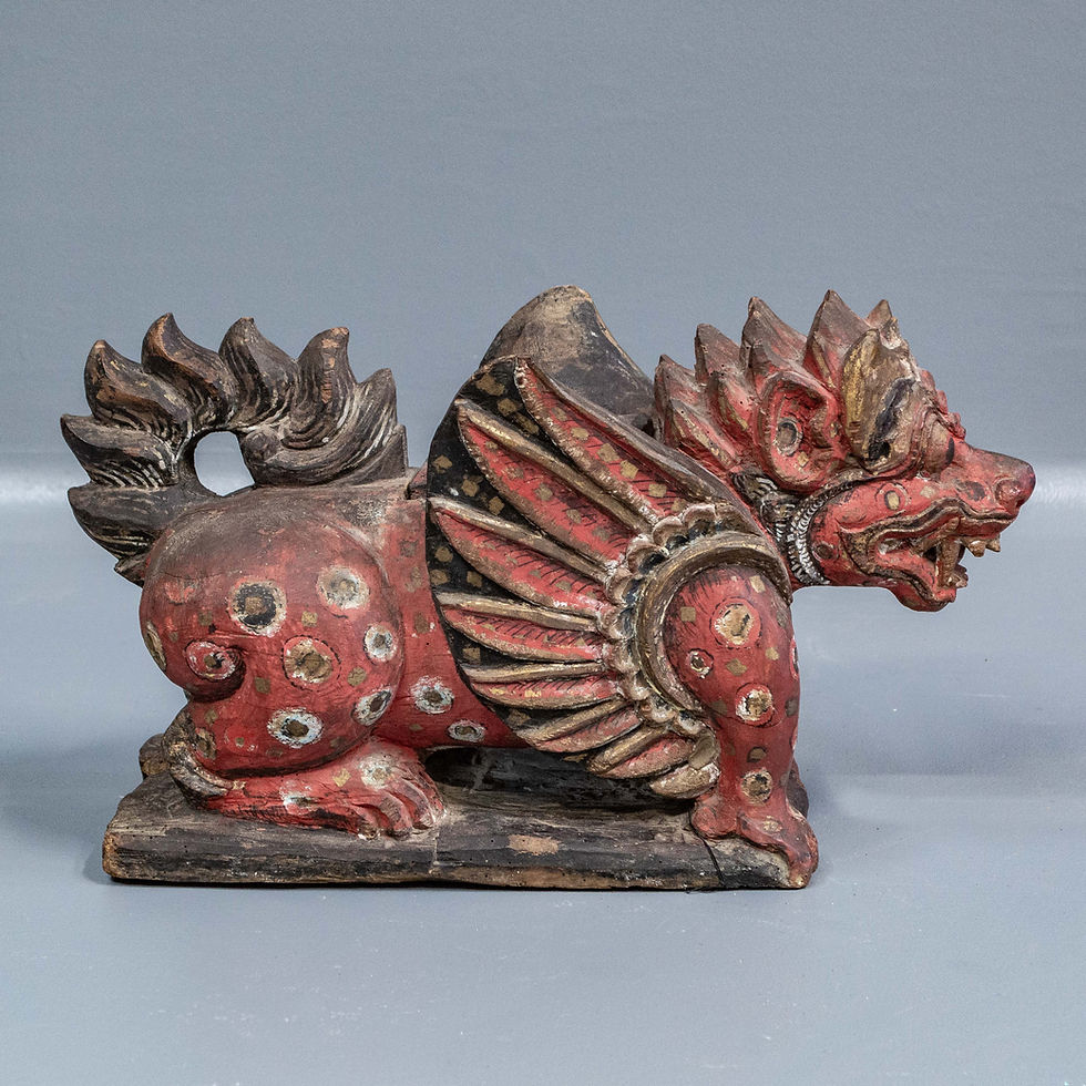 Thumbnail: Vintage Balinese Singa Barong Sculpture