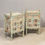 Thumbnail: Distressed Painted Rajasthani Nightstand Cabinet