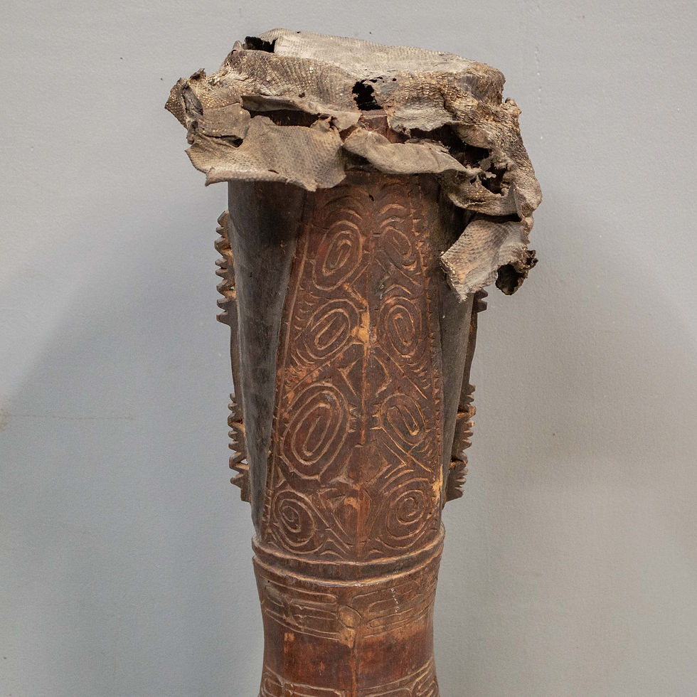 Thumbnail: Vintage Traditional Kundu Drum From PNG
