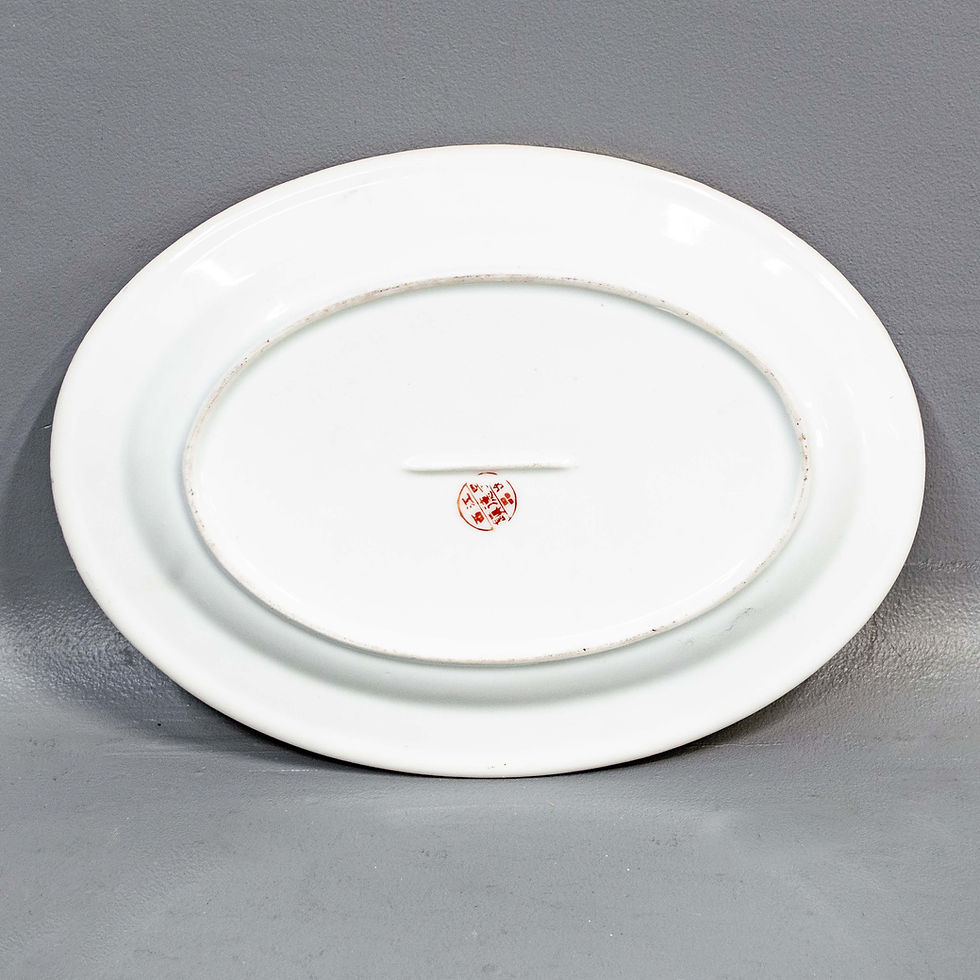 Thumbnail: Vintage Chinese Porcelain Dragon & Phoenix Platter