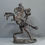 Thumbnail: Exceptional Large Bamileke Bronze 2 Piece Horse & Rider Statue