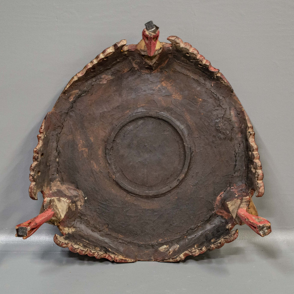 Thumbnail: Vintage Ornate Gilded & Lacquered Burmese Ceremonial Vessel