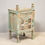 Thumbnail: Distressed Painted Rajasthani Nightstand Cabinet