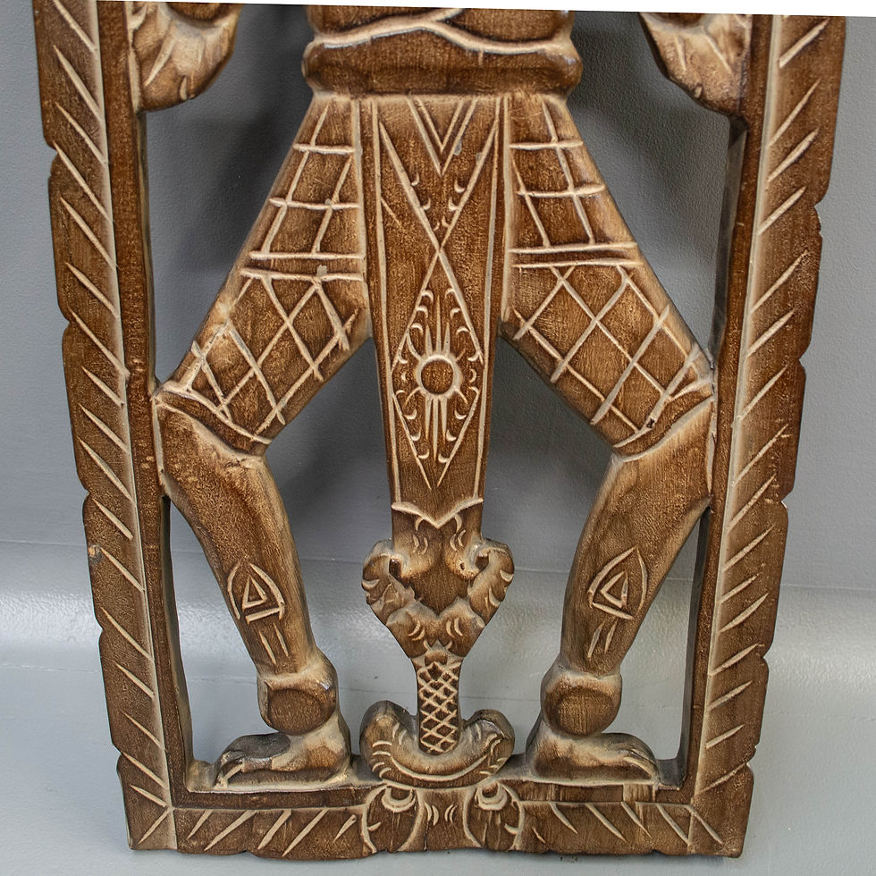 Thumbnail: Carved Wooden Asintia Guardian Wall Panel