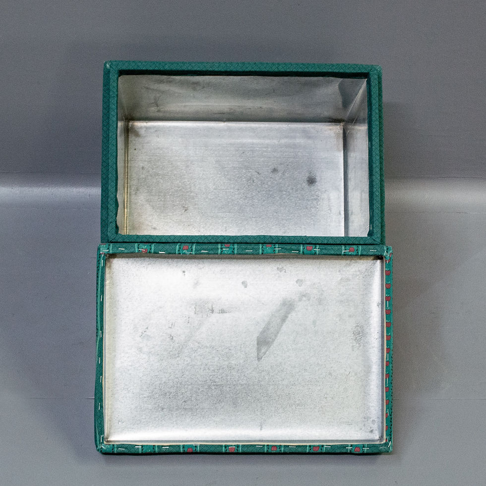 Thumbnail: Vintage Japanese Upholstered Tea Box
