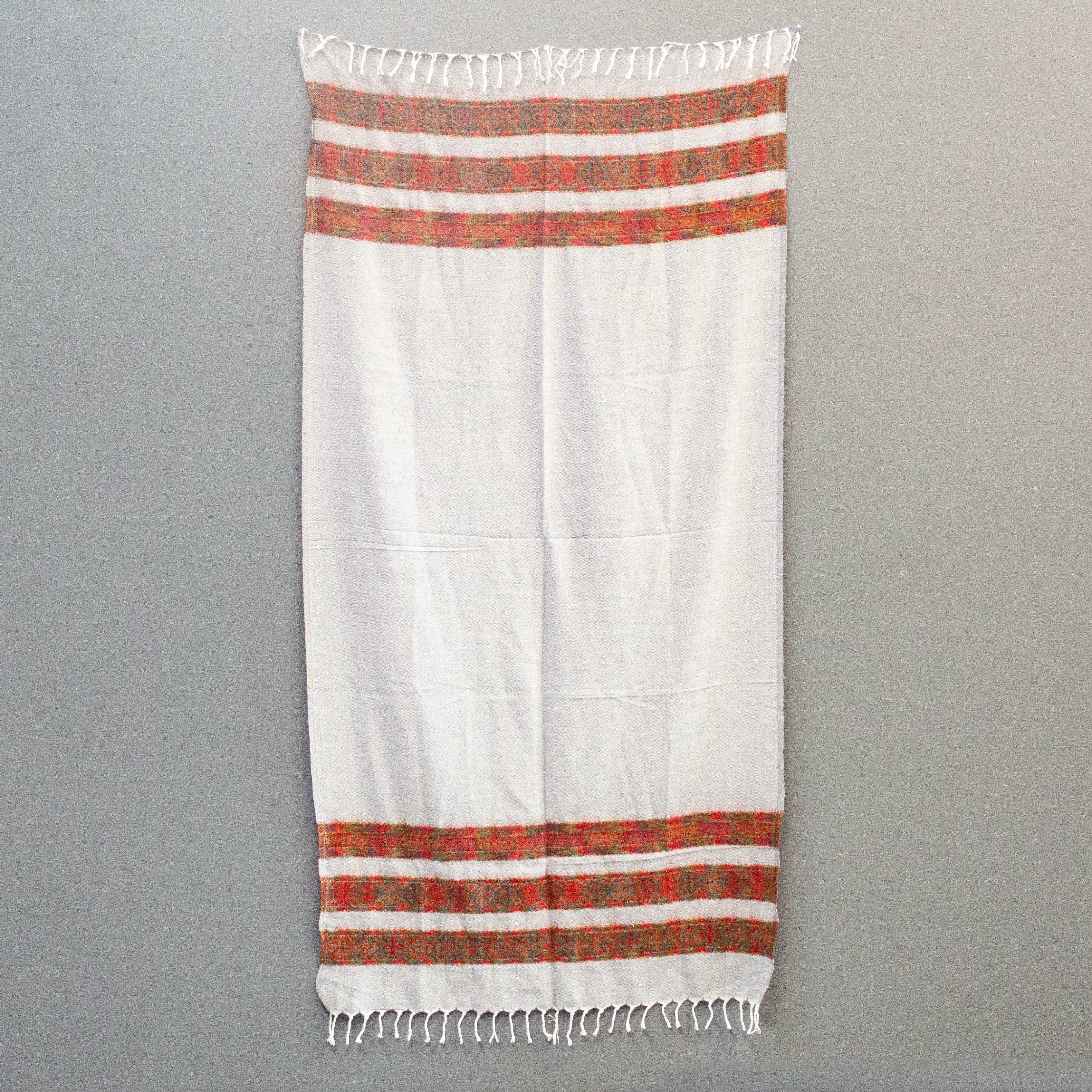 Handmade Wool Shawl From Northern India
