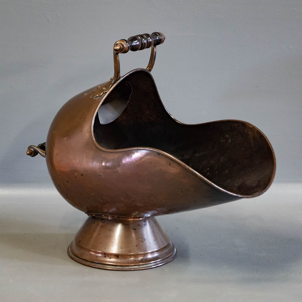 Thumbnail: Antique Copper Coal Scuttle