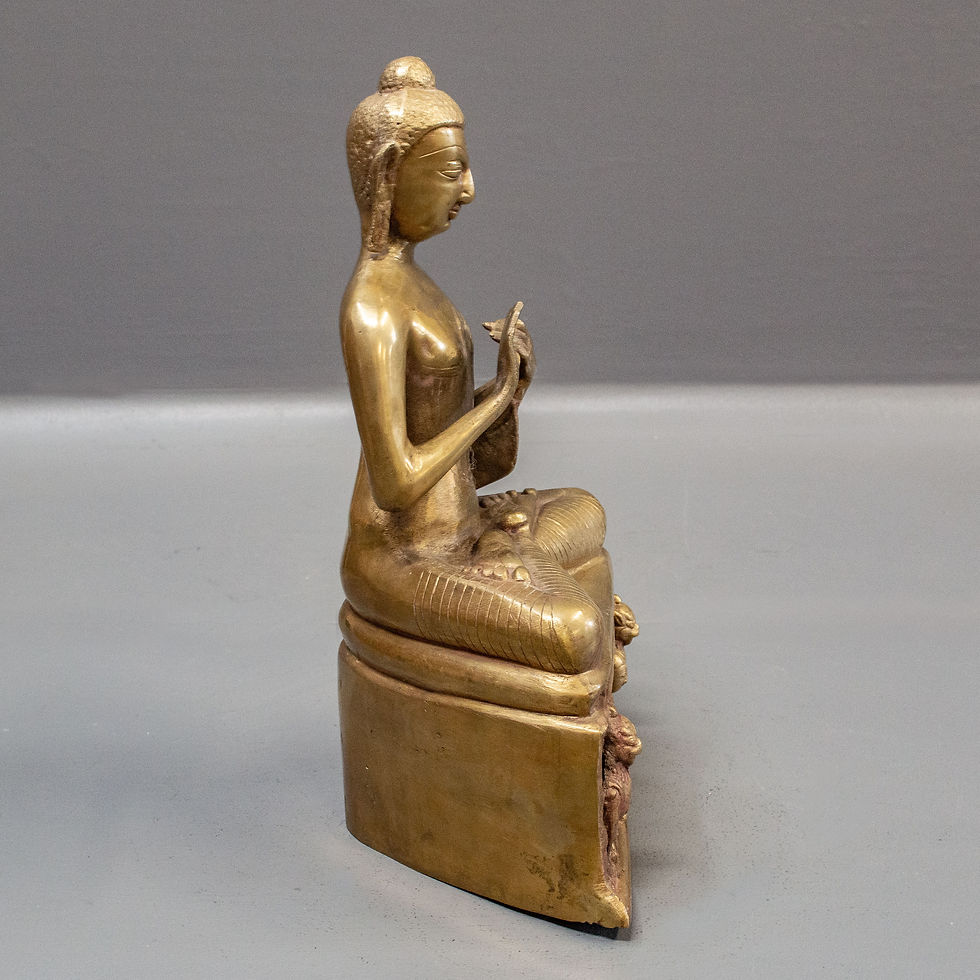 Thumbnail: Vintage Polished Brass Buddha