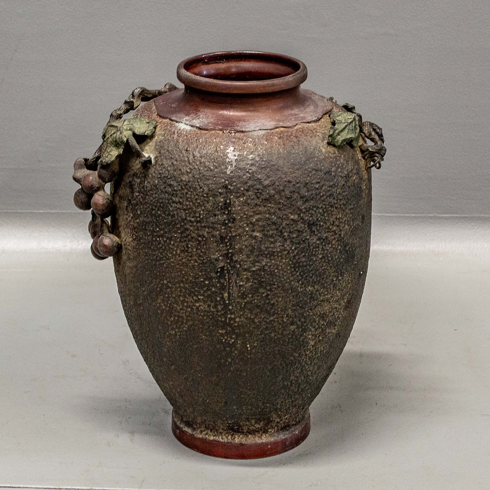 Thumbnail: Japanese Bronze Grape Vine Vase