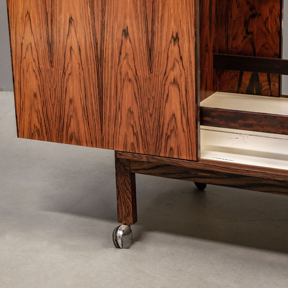 Thumbnail: Mid Century Erik / Jensen Danish Rosewood Bar Trolley