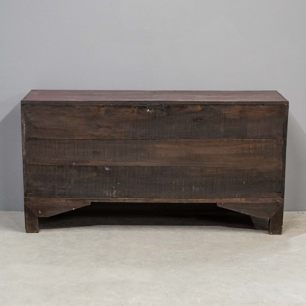 Thumbnail: Antique Chinese Dongbei Red Lacquer 2 Door Sideboard