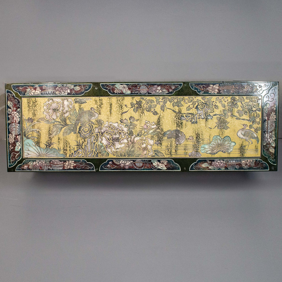 Thumbnail: Vintage Chinese Carved & Painted Console Table