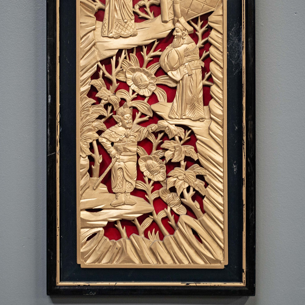 Thumbnail: Vintage Pierced & Carved Wall Hanging