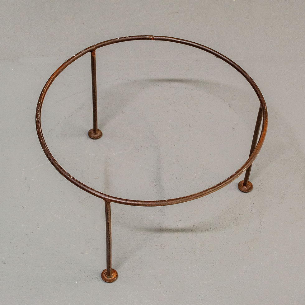 Thumbnail: Large Indian Ceramic Bowl & Stand