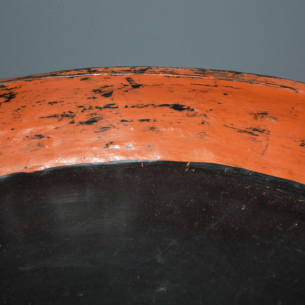 Thumbnail: Burmese Lacquered Khantoke Footed Serving Tray