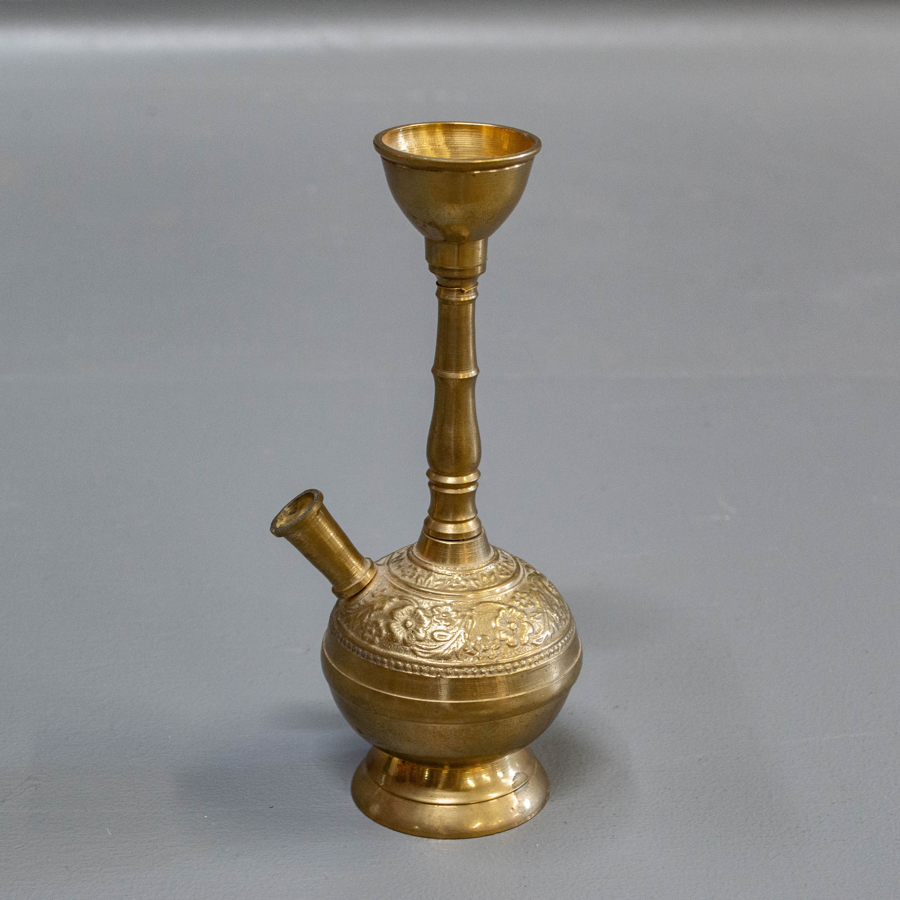 Small Brass Hookah / Shisha Pipe