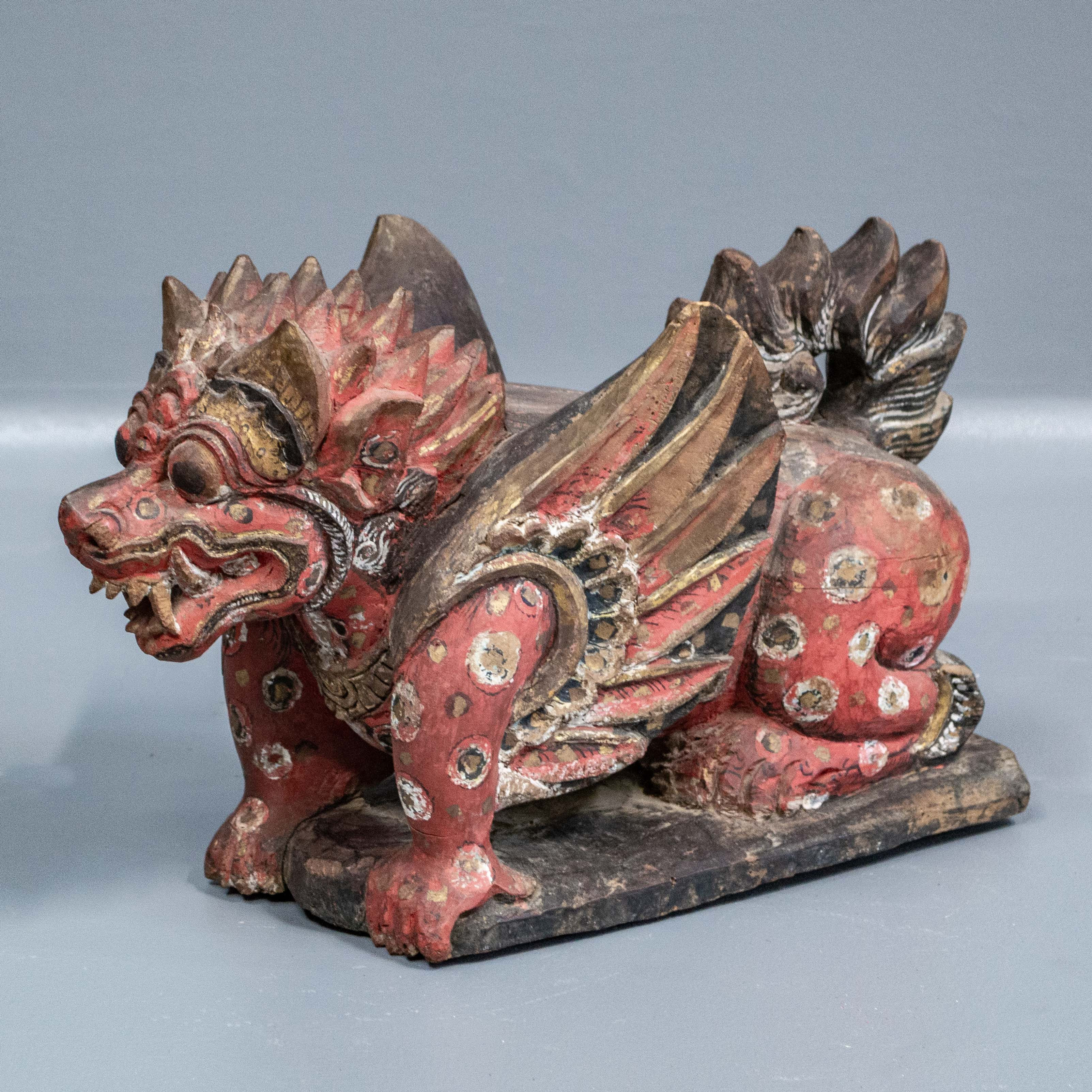 Vintage Balinese Singa Barong Sculpture
