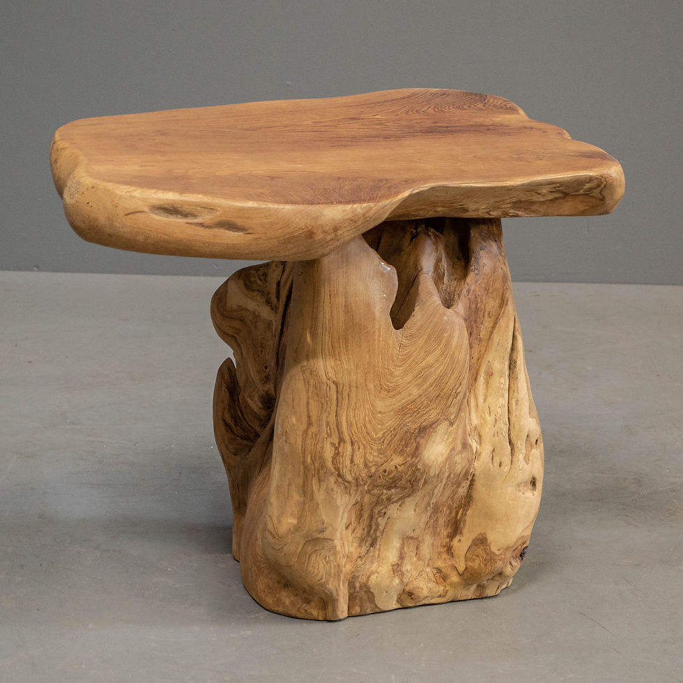 Thumbnail: Reclaimed Teak Root Live Edge Side Table