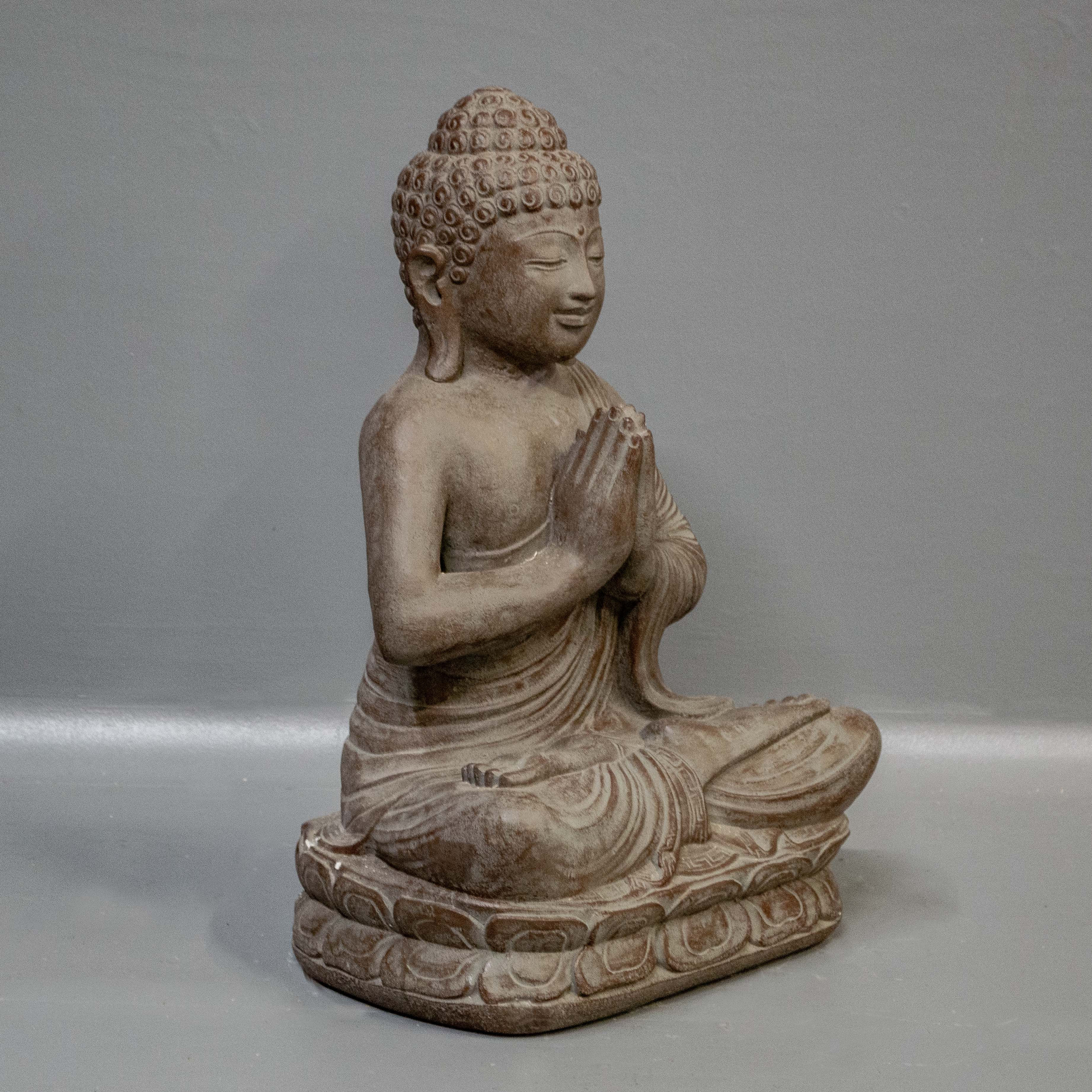 Small Contemporary Cast Sitting Buddha
