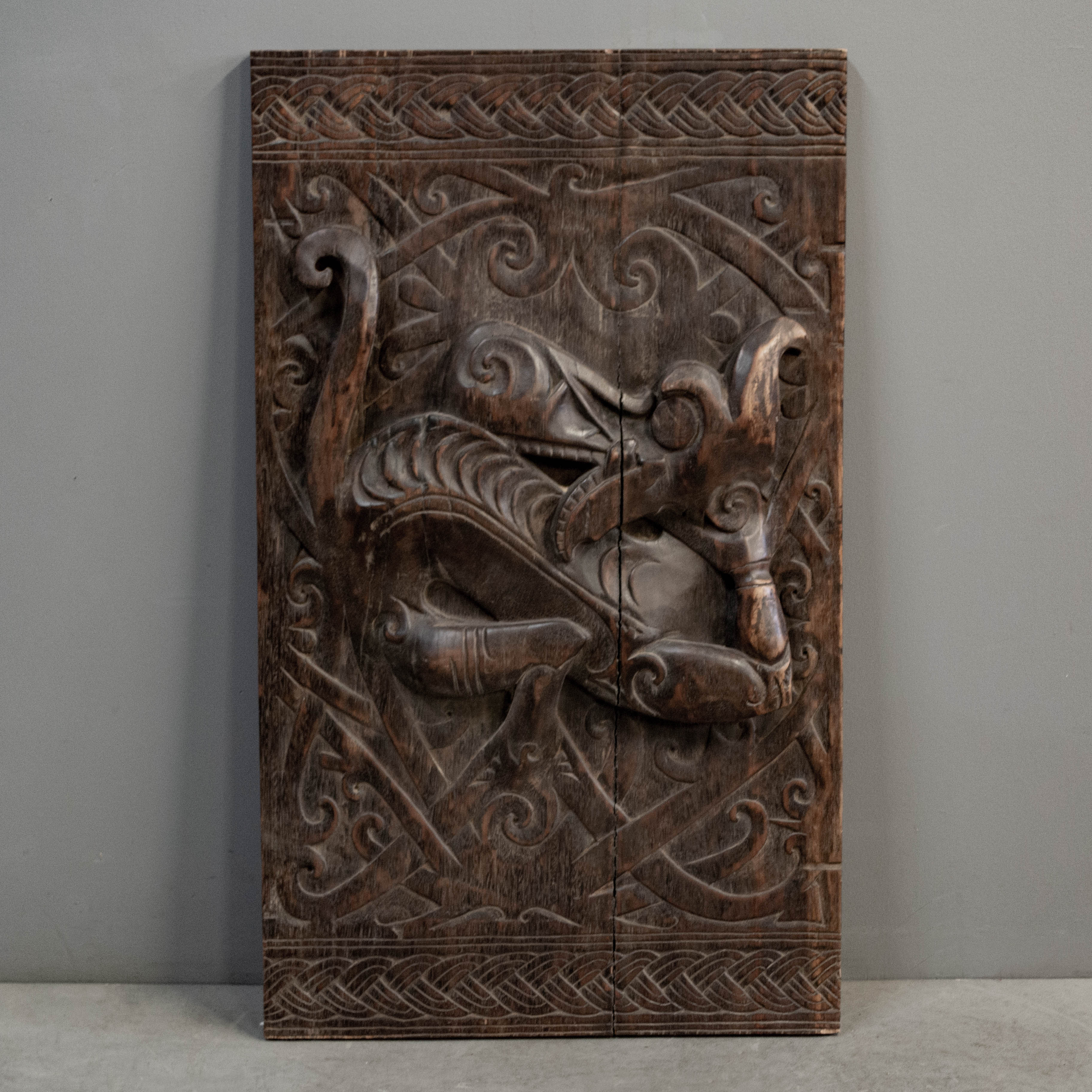 Heavily Carved Dyak Door Remnant