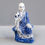 Thumbnail: Vintage Chinese Blue & White Porcelain Lohan Figurine