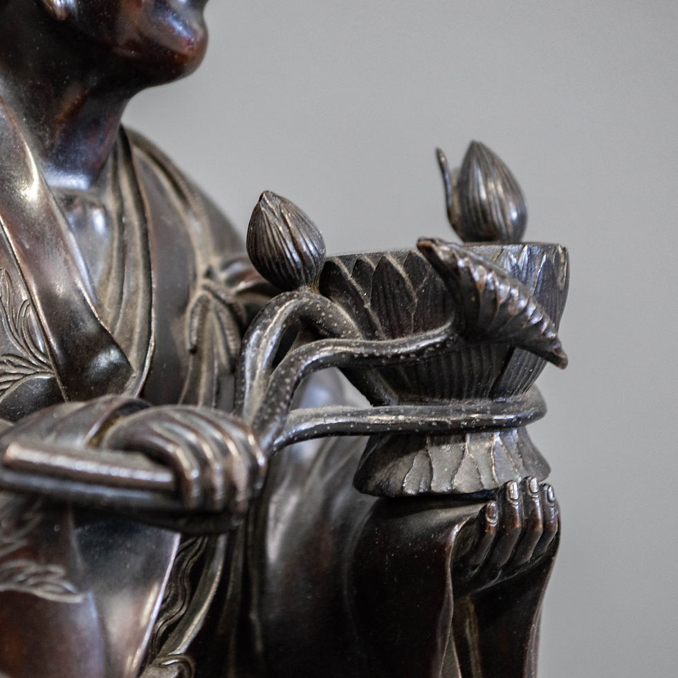 Thumbnail: Vintage Japanese Bronze Figure