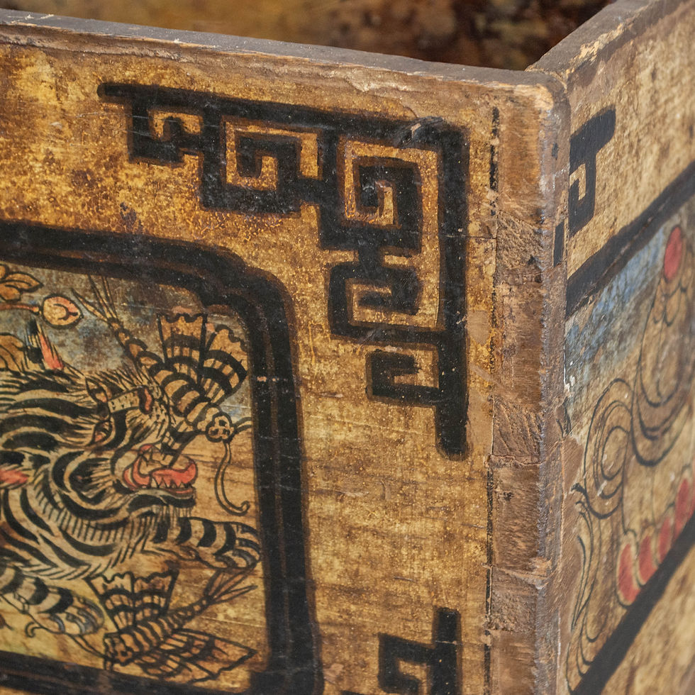 Thumbnail: Antique Hand Painted Box from Nepal