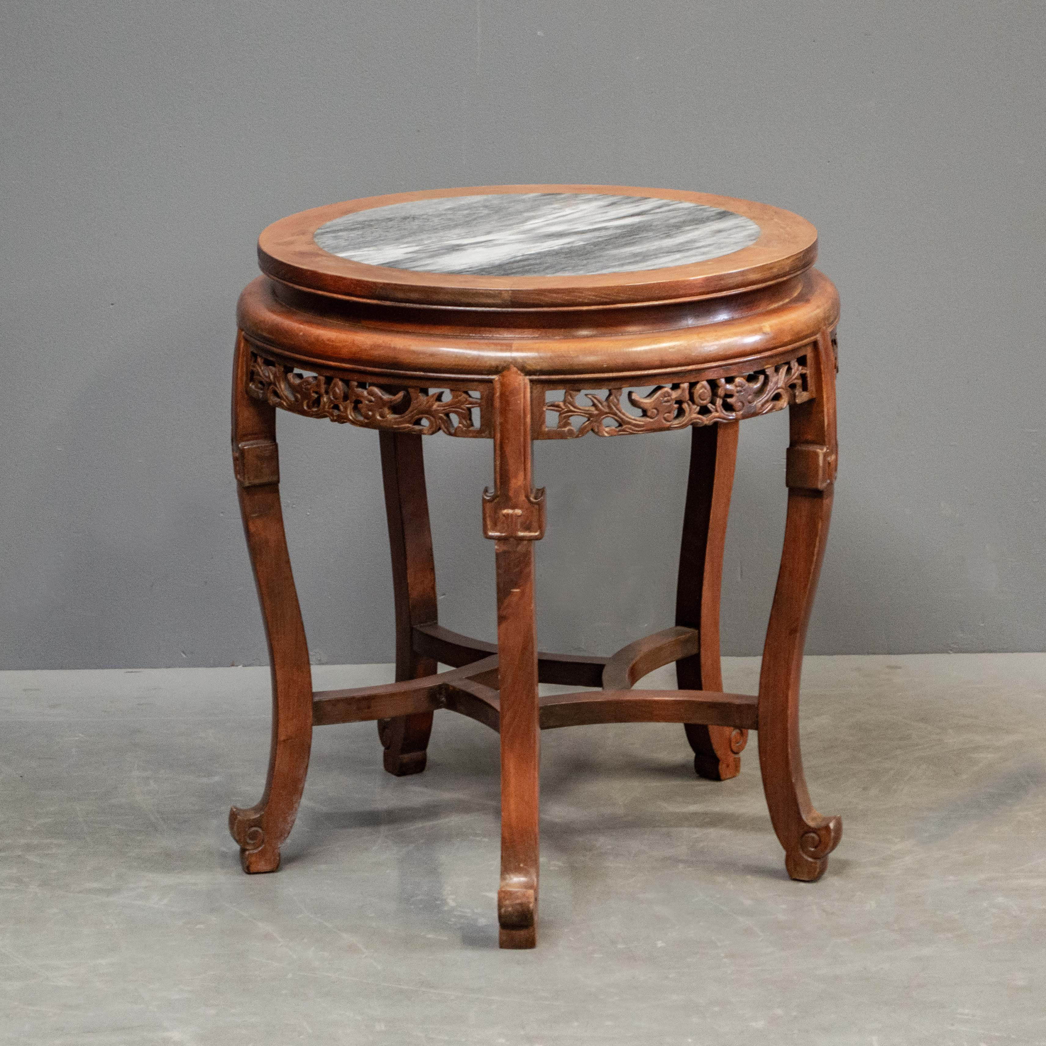 Contemporary Marble Top End Table