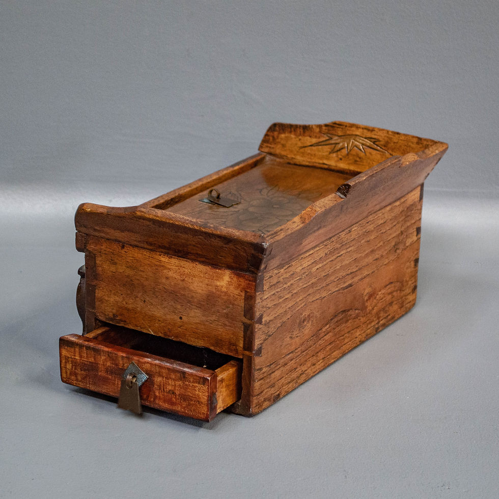 Thumbnail: Carved & Painted Jewelry Box