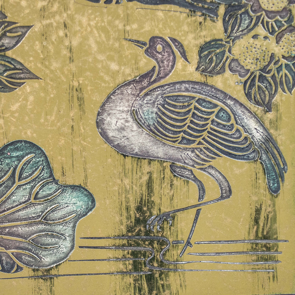 Thumbnail: Vintage Chinese Carved & Painted Console Table