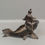 Thumbnail: Large Japanese 2 pc Cast Iron Scholar & Koi Fish Sculpture